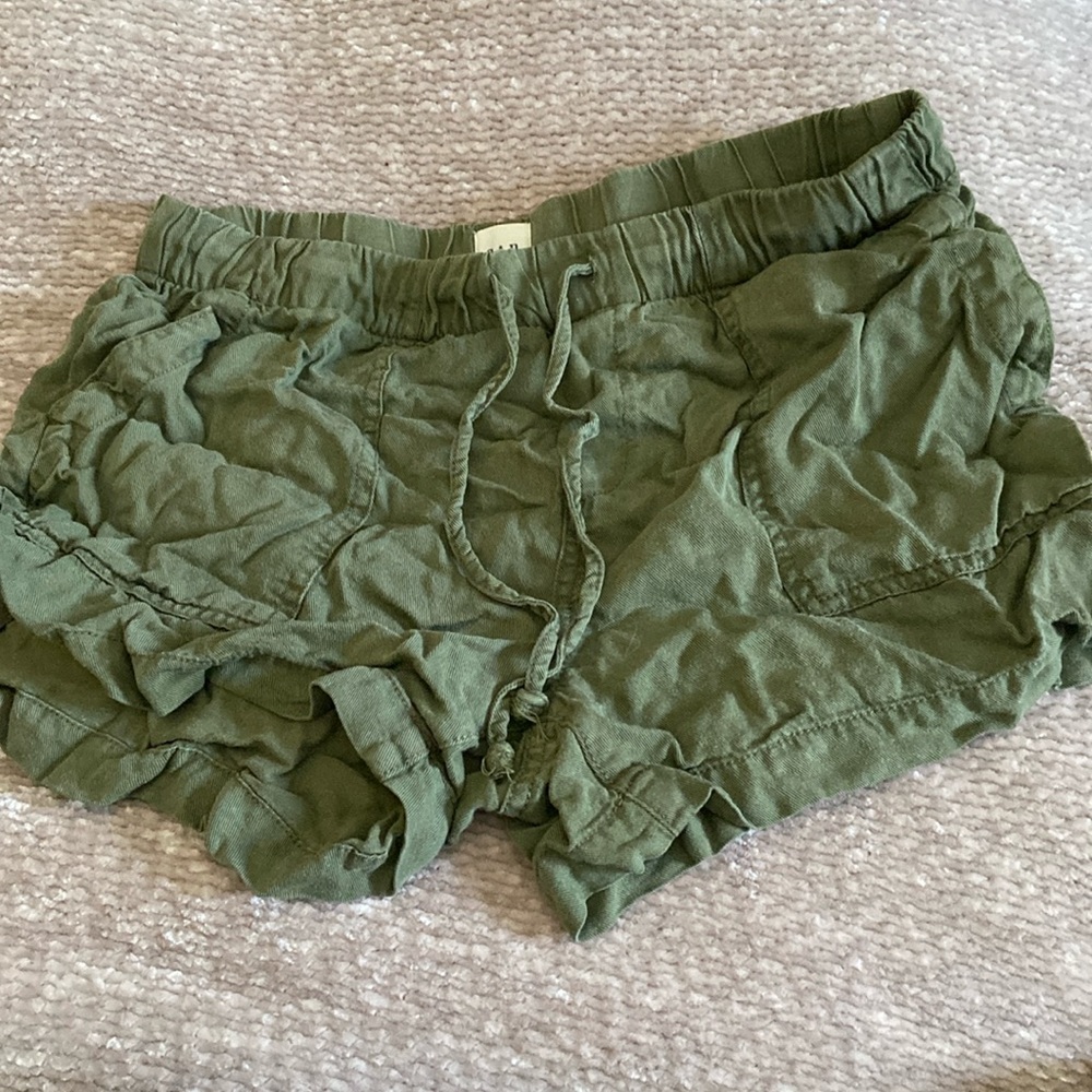 army green cargo shorts